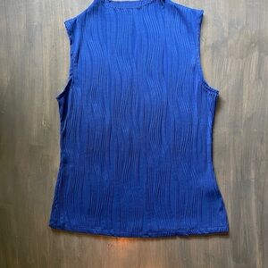 Chic Royal Blue Sleeveless Tank Top